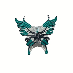 Темный Голубой Пластиковые заколки для волос с когтями бабочки, аксессуары для волос для женщин и девочек, темные голубые, 100 мм