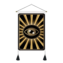 Eye Tarot Polyester Wall Hanging Tapestry, for Bedroom Living Room Decoration, Rectangle, Eye, Picture: 500x350mm