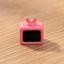 Другие Пластиковая мини модель, аксессуары для кукольного домика с микро-ландшафтом, притворяясь опорными украшениями, телевидение, 17x19 мм