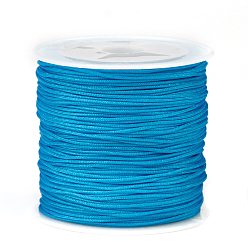 Deep Sky Blue Nylon Thread, Deep Sky Blue, 0.8mm, about 45m/roll