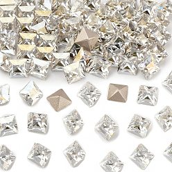 00030 242 Argent Flare Фантазийные кристаллы preciosa® maxima, чешский хрусталь, 435 23 615 квадратный, срыв твердой мозговой оболочки, 00030 242 серебряная вспышка, 6x6 мм