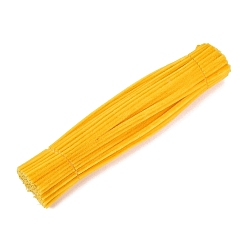 Gold Pipe Cleaners, DIY Chenille Stem Tinsel Garland Craft Wire, Gold, 300~305x5~7mm, about 95~100 strip/bundle