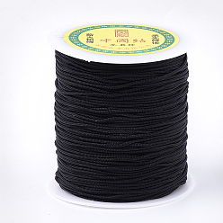 Black Nylon Thread, Black, 1.5mm, about 120.29 yards(110m)/roll