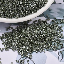 (DB1566) Непрозрачный Блеск Авокадо Бусины miyuki delica, цилиндр, японский бисер, 11/0, (дб 1566) непрозрачный блеск авокадо, 1.3x1.6 мм, отверстие : 0.8 мм, Около 2000 шт / 10 г