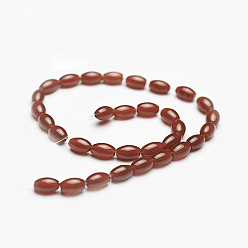 Carnelian Oval Natural Carnelian Beads Strands, Dyed & Heated, 20x12mm, Hole: 1mm, about 19pcs/strand, 15.5 inch