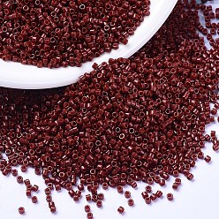 (DB2120) Окрашенный Непрозрачный Каштановый Дуракоат Бусины miyuki delica, цилиндр, японский бисер, 11/0, (db 2120) непрозрачный бордовый, 1.3x1.6 мм, отверстие : 0.8 мм, Около 2000 шт / 10 г