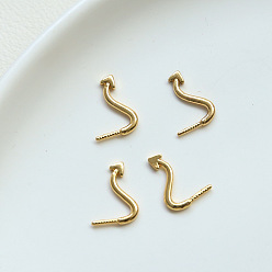 Golden Brass Head Pins, for Ghost Witch Baroque Pearl Making, Demon Tail, Golden, 12x5mm