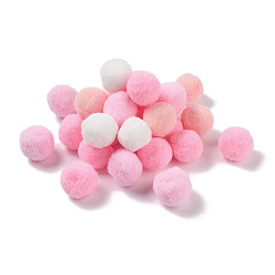 Pink Polyester Ball Decoration, Pom Pom Ball, For DIY Craft, Pink, 2.6~3cm, about 120pcs/set
