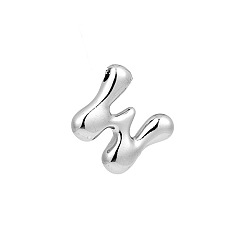 Letter W Латунные подвески, подвески с буквой az~z, Буква W, 22x18 мм