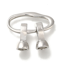 Платина Латунь раз по сравнению с застежками, без кадмия, без никеля и без свинца, овальные, платина, 39 мм