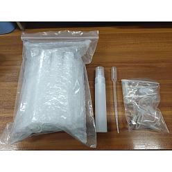 Прозрачный DIY Kit, с пластиковым распылителем, пластиковая воронка, пипетки капельницы и пластиковый насос, прозрачные, 13.55 см, Емкость: 20 мл