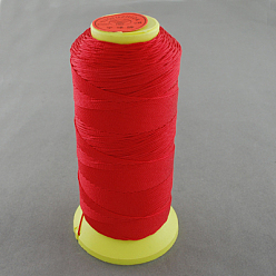 Rouge Fils à coudre de nylon, rouge, 0.8mm, environ 300 m / bibone 