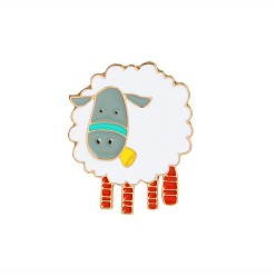 xz706 Adorable Sheep Brooch - Cute and Soft Animal Pin for Any Outfit!
