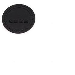 Negro Gorgecraft 12 posavasos de silicona para bebidas, alfombrilla antideslizante para tazas, con adhesivo, plano y redondo, negro, 54x2 mm