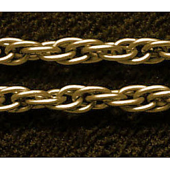 Античная Бронза Железные веревки цепи, несварные, античная бронза , с катушкой, ссылка: 3 mm, провода: 0.6 mm, 100 м / рулон