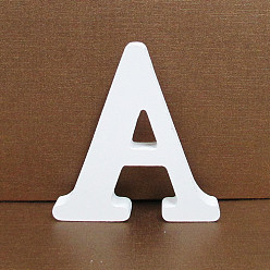 Letter A Letter Wooden Ornaments, for Home Wedding Decoration Shooting Props, Letter.A, 100x100x15mm