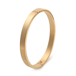 Золотой Ионное покрытие (ip) 304 браслеты из нержавеющей стали, матовые, золотые, 51x57 мм