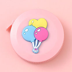 Pink Выдвижная мягкая швейная рулетка из воздушного шара, для портного по ткани вязальное ремесло, розовые, 5x1.2 см