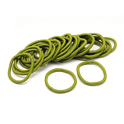 Olive Girl's Hair Accessories, Nylon Thread Elastic Fiber Hair Ties, Olive, 44mm