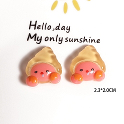 Другие Симпатичные морские организмы серия смоляные кабошоны, поделки аксессуары для волос, раковина, 23x20 мм