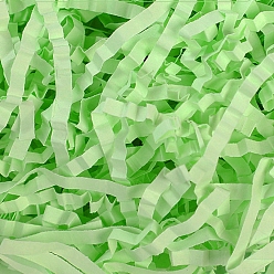 Pale Green Raffia Crinkle Cut Paper Shred Filler, for Gift Wrapping & Easter Basket Filling, Pale Green, 3mm, 30g/bag