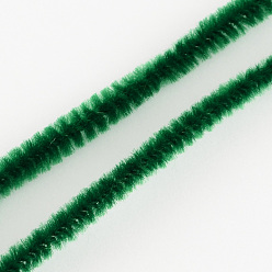 Dark Green 11.8 inch Pipe Cleaners, DIY Chenille Stem Tinsel Garland Craft Wire, Dark Green, 300x5mm