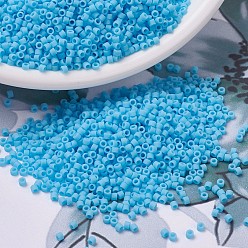 (DB0755) Matte Opaque Turquoise Blue MIYUKI Delica Beads, Cylinder, Japanese Seed Beads, 11/0, (DB0755) Matte Opaque Turquoise Blue, 1.3x1.6mm, Hole: 0.8mm, about 20000pcs/bag, 100g/bag