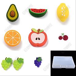 (52) Непрозрачная лаванда 16 шт. 8 стили, экологически чистые силиконовые фокальные бусины пищевого качества, разнообразные, разноцветные, 13~29.5x10.5~30x8~16.5 мм, отверстие : 2~3 мм, 2 шт / стиль