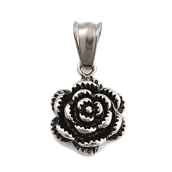 Античное Серебро 304 подвески из нержавеющей стали, , античное серебро, 21x16x5 мм, отверстие : 8x4.5 мм