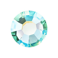 50005 200 Caribbean Sea AB Preciosa® maxima crystal без горячей фиксации плоские камни, чешский хрусталь, срыв твердой мозговой оболочки, круглый(438 11 615 шатон-роза), 50005 200 карибское море ab, ss 8 (2.3~2.5 мм)