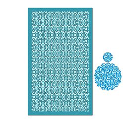 Snowflake Rectangle Polyester Screen Printing Stencil, for Painting on Wood, DIY Decoration T-Shirt Fabric, Snowflake, 15x9cm