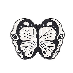 xz5979 Retro Cartoon Animal Skull Butterfly Moth Alloy Brooch Pin Badge Jewelry