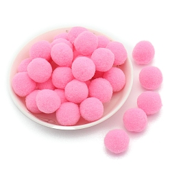 Hot Pink Polyester Ball, Costume Accessories, Clothing Accessories, Round, Hot Pink, 10mm, 288pcs/bag