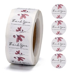 Mixed Color 1 Inch Thank You for Supporting My Small Business Stickers, Adhesive Roll Sticker Labels, for Envelopes, Bubble Mailers and Bags, Mixed Color, 25mm, 500pcs/roll