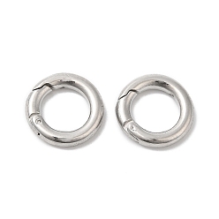 Stainless Steel Color 304 Stainless Steel Spring Gate Ring, Stainless Steel Color, 12x2mm