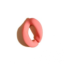 peach Acrylic hand paint 23mm*17mm simple macaron seven-color chain opening buckle diy can be assembled chain