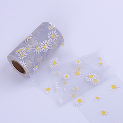 Gris Clair Rouleaux de tissu de tulle en polyester de mètres, Bobine de ruban de tournesol en maille déco pour mariage et décoration, gris clair, 25 pouces (4 mm)