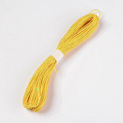 Золотистый Шнур бумажных шнуров, для изготовления ювелирных изделий, 2 -ply, золотые, 2 мм, около 32.8 ярдов (30 м) / пачка