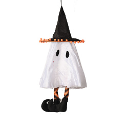 White Cloth Ghost Pendant Decorations, for Halloween Hanging Decoration, White, 630x250mm