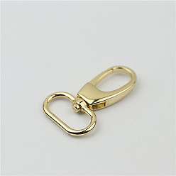 Light Gold Zinc Alloy Handbag Purse Belt Clasp Clip, Snap Hook Lobster Clasps Buckles, Light Gold, 53x32x7mm, Hole: 25x12mm