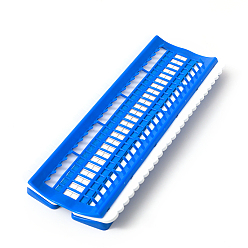 Royal Blue Plastic Embroidery Floss Organizer, Foam Card Cross Stitch Embroidery Tool for Embroidery Needlework Thread Holder, Royal Blue, 50 Positions, 110x275x2.5mm