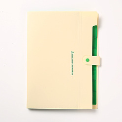 Бежевый Pp 8 карманы, расширяющие папку с файлами, a4 портативный держатель для документов формата Letter, с защелкой, для школы, офис, бежевые, 325x240 мм