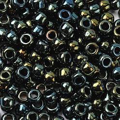 (84) Metallic Iris Green/Brown Тохо 3/0 круглые бусины, японский бисер, (84) металлический ирис зеленый / коричневый, 5.5 мм, отверстие : 1.9 мм, Около 2700 шт / фунт