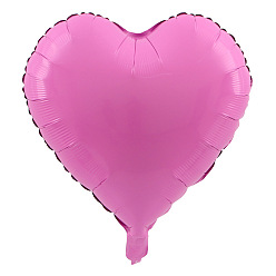 Pearl Pink Heart Aluminum Film Valentine's Day Theme Balloons, for Party Festival Home Decorations, Pearl Pink, 450mm