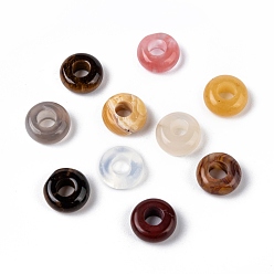 Mixed Stone Natural & Synthetic Gemstones Beads, Dyed, Rondelle, 10.5x4.5mm, Hole: 4mm