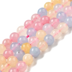 (52) Непрозрачная лаванда Окрашенные натуральные малайзийские нефритовые бусинки, круглые, разноцветные, 6 мм, отверстие : 1 мм, около 31 шт / нитка, 7.48 дюйм (19 см)