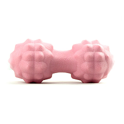 Розовый Tpr массажный шарик с арахисом, массажный роликовый мяч для двойного лакросса, для массажа мышц глубоких тканей, туманная роза, 65 мм