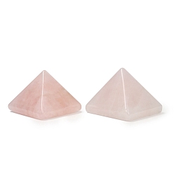 Розовый Кварц Натуральный розовый кварц оргонитовая пирамида украшения дисплея, фигурка для украшения дома, энергетический камень рейки для исцеления, 52x51.5x40 мм