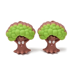 Camel Food Grade Eco-Friendly Silicone Focal Beads, Tree, Camel, 24x23x16mm, Hole: 2.5mm