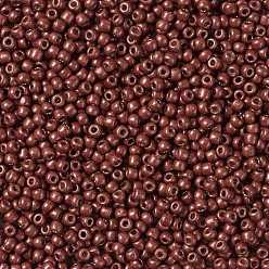 (PF564F) PermaFinish Cabernet Red Metallic Matte Toho perles de rocaille rondes, perles de rocaille japonais, (pf 564 f) permafinish rouge cabernet métallisé mat, 11/0, 2.2mm, Trou: 0.8mm, à propos 1110pcs / bouteille, 10 g / bouteille